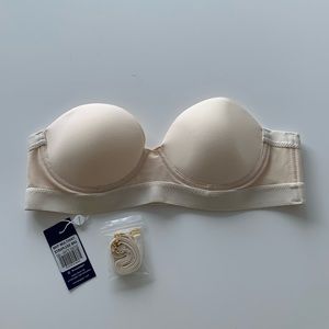 NWOT: Pepper White Strapless Bra